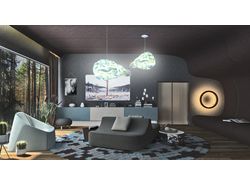 Гостиная/комната отдыха в стиле ambient