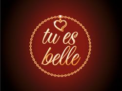 Логотип  "tu es belle" - ювелирные изделия