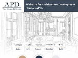 Дизайн сайта для архитектурной студии APD