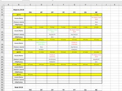 VBA Excel Составление Календаря по расписанию