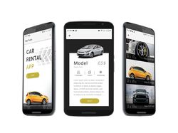 Дизайн интерфейса мобильного приложения Car Rental