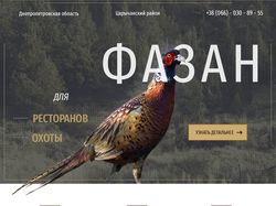 Сайт по продаже фазанов