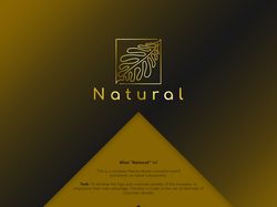 Logo and corporate identity. Natural cosmetics