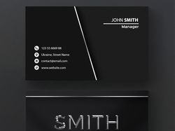 Metallic business card