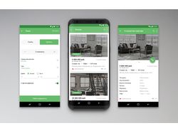 Приложение по поиску недвижимости на Android