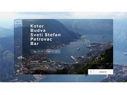 Дизайн основной страницы тура по Черногории