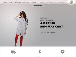 дизайн интернет-магазина одежды MINIMAL