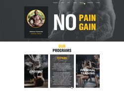 Landing page для персонального тренера