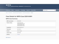 Парсер для сбора данных с сайта WIPO