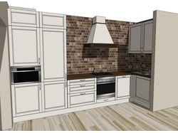 3D визуализация и проектирование кухни.