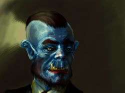 Портрет орка (в стиле World of Warcraft)