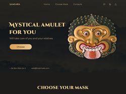 Web-design for masks shop