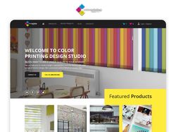 Веб Дизайн и верстка для сайта Color Printing