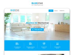 Веб Дизайн и верстка для сайта Bluestar Air Repair
