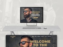 Designe landing page  "COLZERA barber"