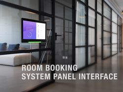 Room booking system panel interface