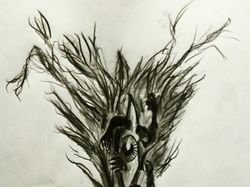 ARTS: monster in a tree, tower of Babel/ PORTRAITS