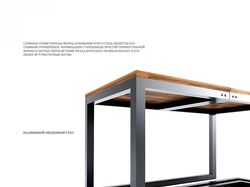 Визуализация столов в стиле лофт