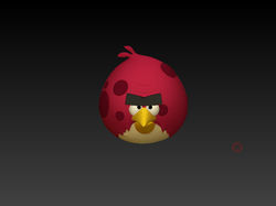 3D angry bird