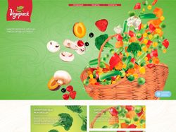 Сайт производителя замороженных овощей VEGEPACK