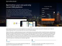 Bpm’online: your one and only social CRM platform