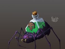 Spider - bottle of poison
