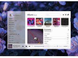 Music Player UI for desktop app