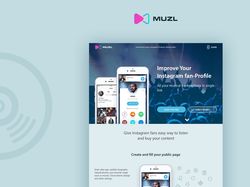 Дизайн музыкального сервиса "MUZL"