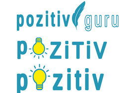 Варианты логотипа для будущего сайта Pozitiv