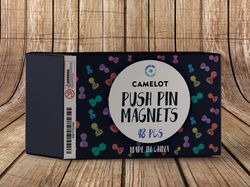 Дизайн этикетки Push Pin Magnets