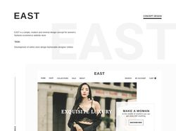 EAST - Fashion Ecommerce Web Design
