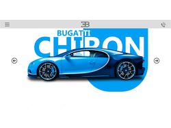 Дизайн сайта BUGATTI