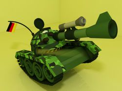 Модель мультяшного танка.
