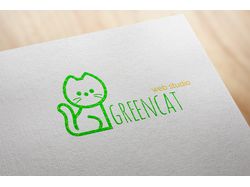 Логотип веб-студии "GreenCat"
