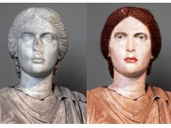 Покраска римских скульптур