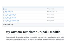 My Custom Templator Drupal 8 Module