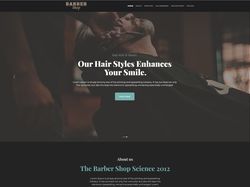Веб дизайн для "Barber Shop"