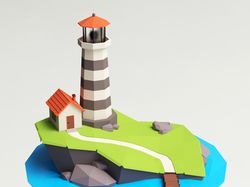 Low poly Lighthouse