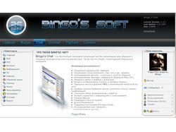 Дизайн + верстка сайта bingosoft.info под SlaedCMS