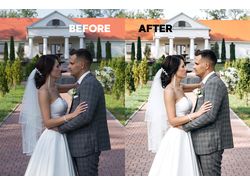 Цветокоррекция свадебных фотографий