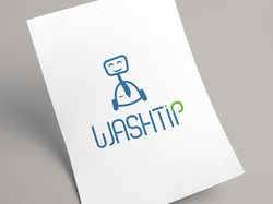 Логотип для химчистки washtip