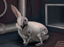 Иллюстрация «Кролик-киборг»