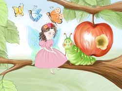Красочная иллюстрация для детской книги