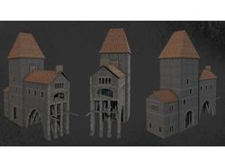 Игровая модель средневекового фэнтези дома №2