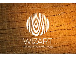 Логотип для WIZART магазина украшений из дерева