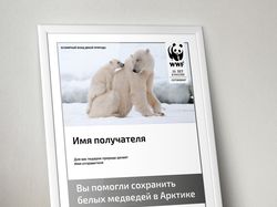 Пример сертификатов для WWF (Фонд дикой природы)
