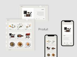 Web-design, UX/UI for food shop