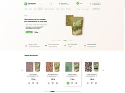 Дизайн интернет магазина про продаже эко-продуктов