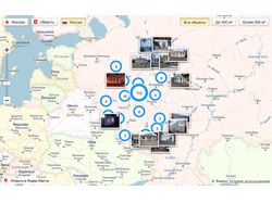 Галерея работ на Яндекс Карты API