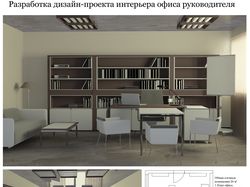 Дизайн-проект интерьера кабинета руководителя